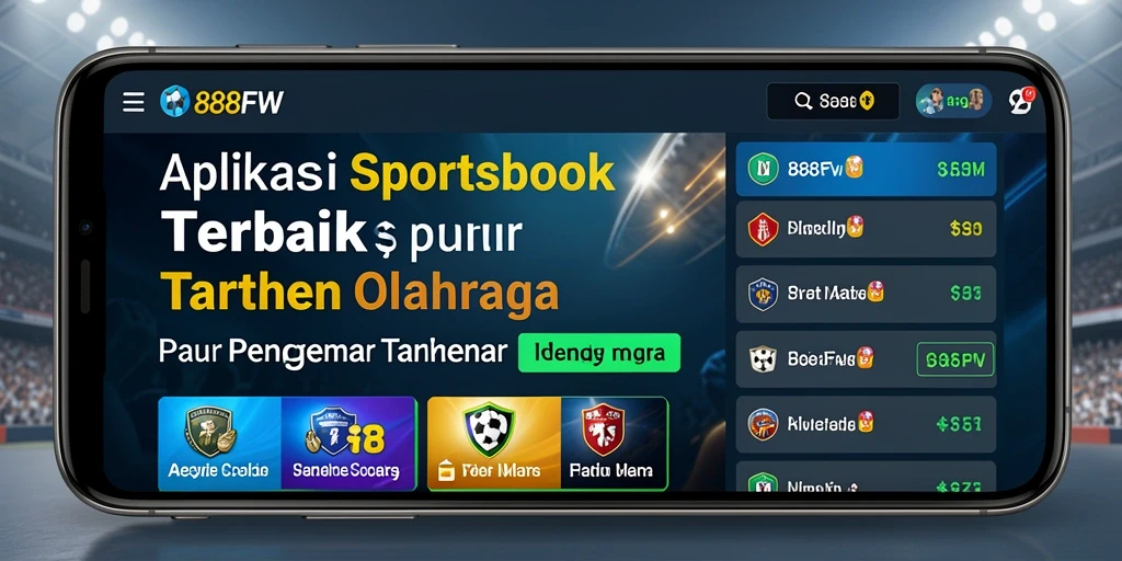 Tampilan menarik dari aplikasi <strong>888FW</strong> saat melakukan taruhan olahraga.