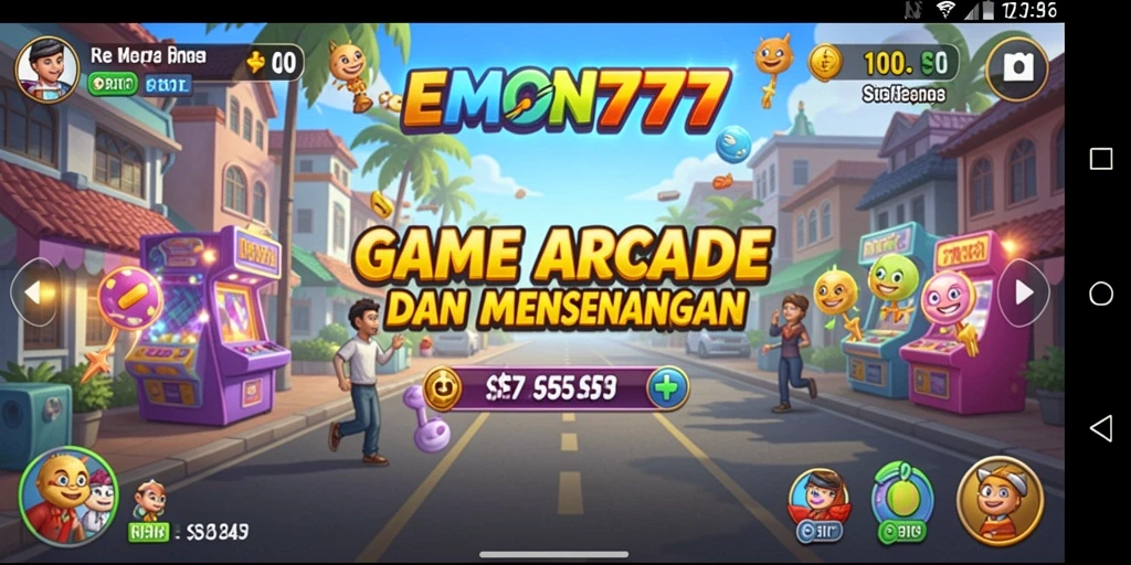 Tampilan gameplay seru dari EMON777 yang penuh aksi.
