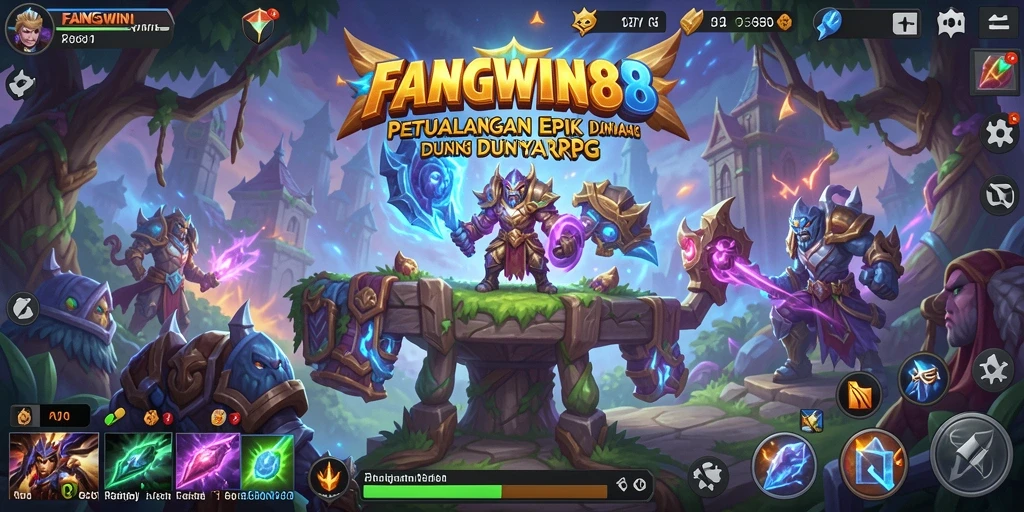 Tampilan gameplay RPG yang menarik dalam FANGWIN88.