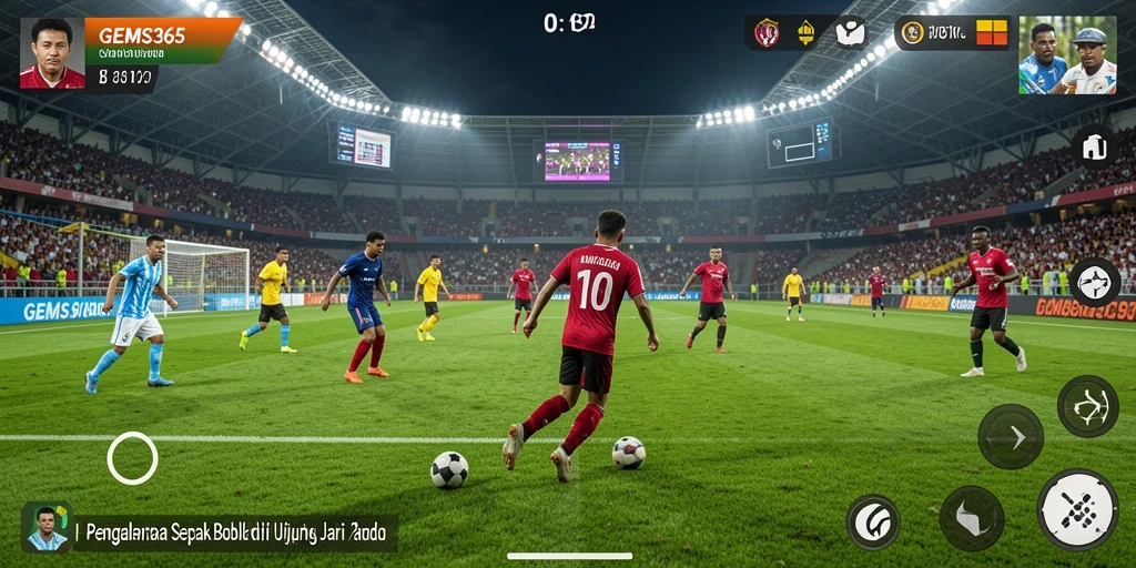 Tampilan gameplay yang mendebarkan dari GEMS365.