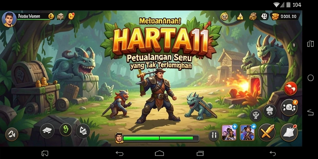 Tampilan gameplay HARTA11 yang memukau dan seru.