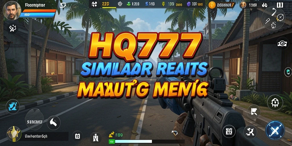 Screenshot gameplay HQ777 yang menunjukkan suasana simulasi yang mendalam.
