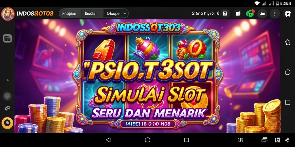 Tampilan gameplay utama INDOSLOT303 dengan berbagai jenis mesin slot.
