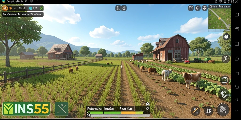 Tampilkan gameplay menarik dari pertanian di INS55.