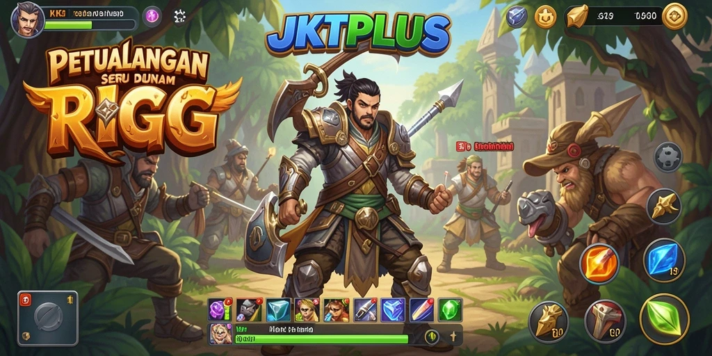 Screenshot gameplay JKTPLUS menampilkan aksi pertempuran yang mendebarkan.