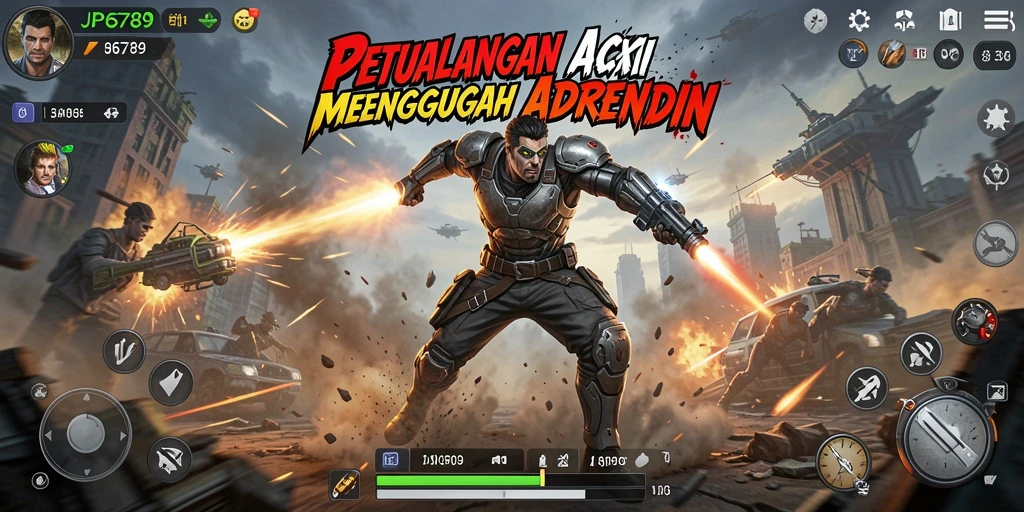 Tangkapan layar gameplay JP6789 menampilkan pertarungan mendebarkan di dunia yang menakjubkan.