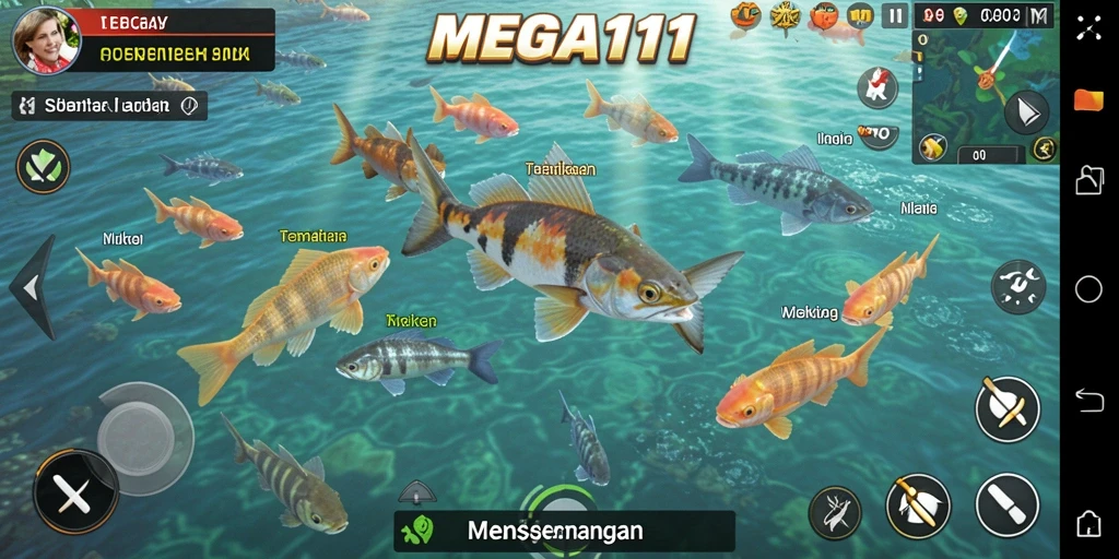 Screenshot menunjukkan gameplay Tembak Ikan yang intens dan menyenangkan.
