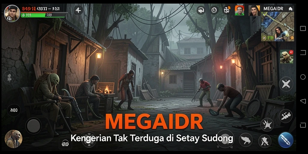 Screenshot gameplay MEGAIDR yang menakutkan dan penuh ketegangan.