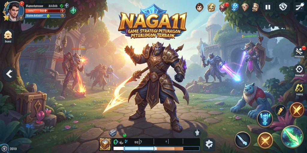 Screenshot utama NAGA11 menunjukkan pertempuran strategi yang mengasyikkan.
