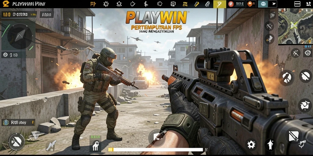 Tampilan mendebarkan dari gameplay intens di PLAYWIN.