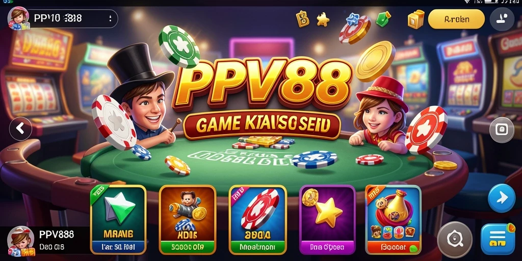 Tampilan menangkap momen mendebarkan saat bermain Kasino PPV88.