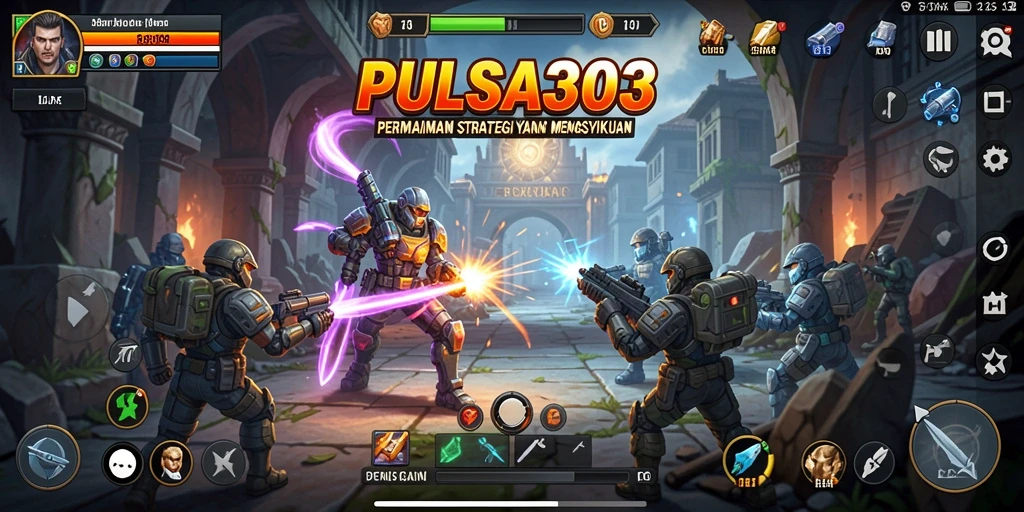 Tampilan gameplay menegangkan dari PULSA303 yang penuh strategi.