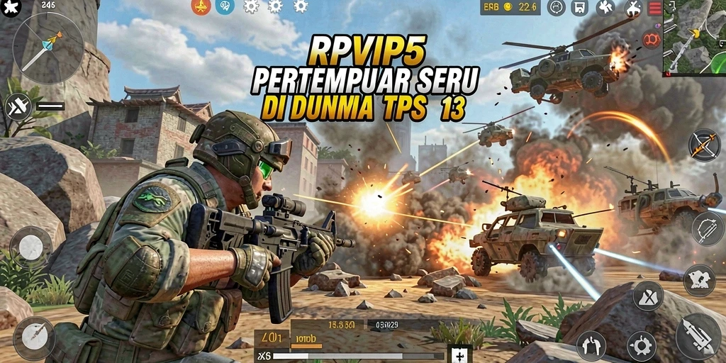 Screenshot RPVIP5 menampilkan aksi pertempuran yang mendebarkan.