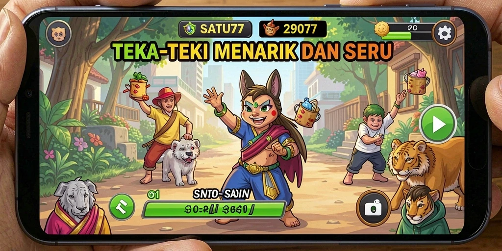 Tangkapan layar SATU77 menunjukkan gameplay Puzzle yang mendebarkan.