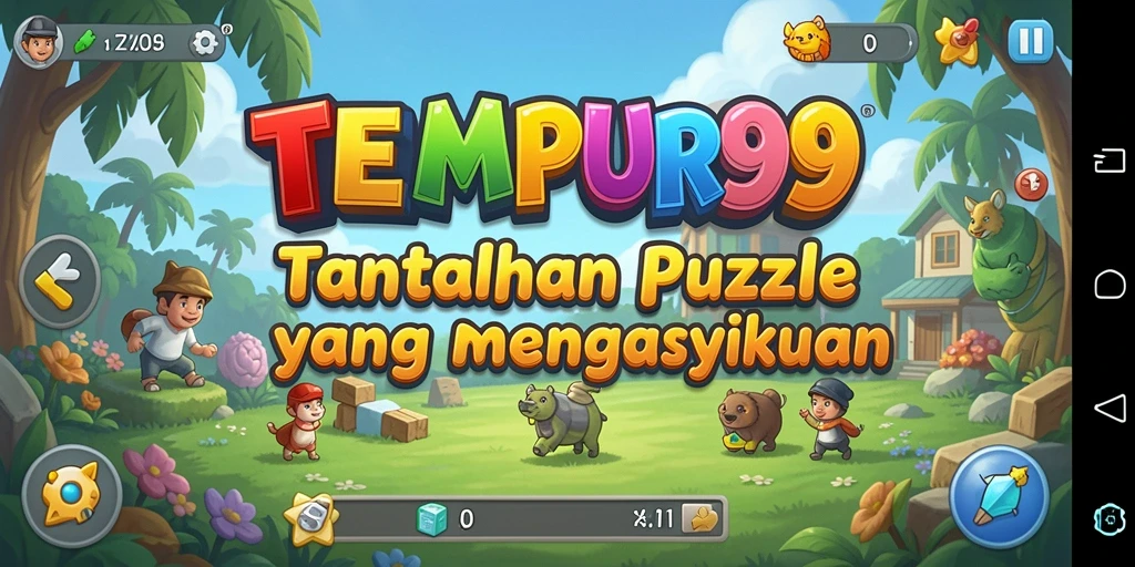Tampilan gameplay TEMPUR99 yang menantang dan mendebarkan.